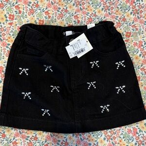 The Children's Place Black Denim Skirt